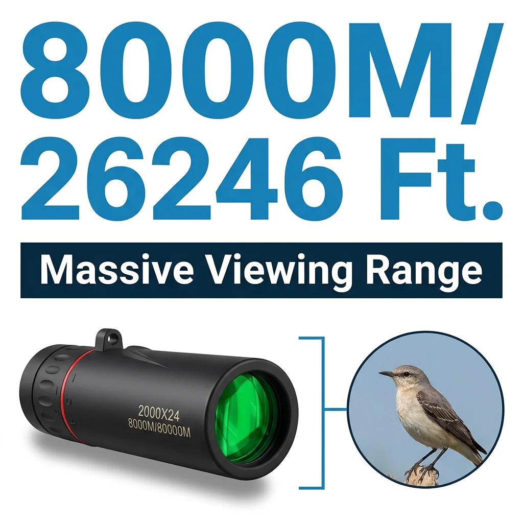 ZoomMax™ - High Definition 8X Compact Monocular Telescope