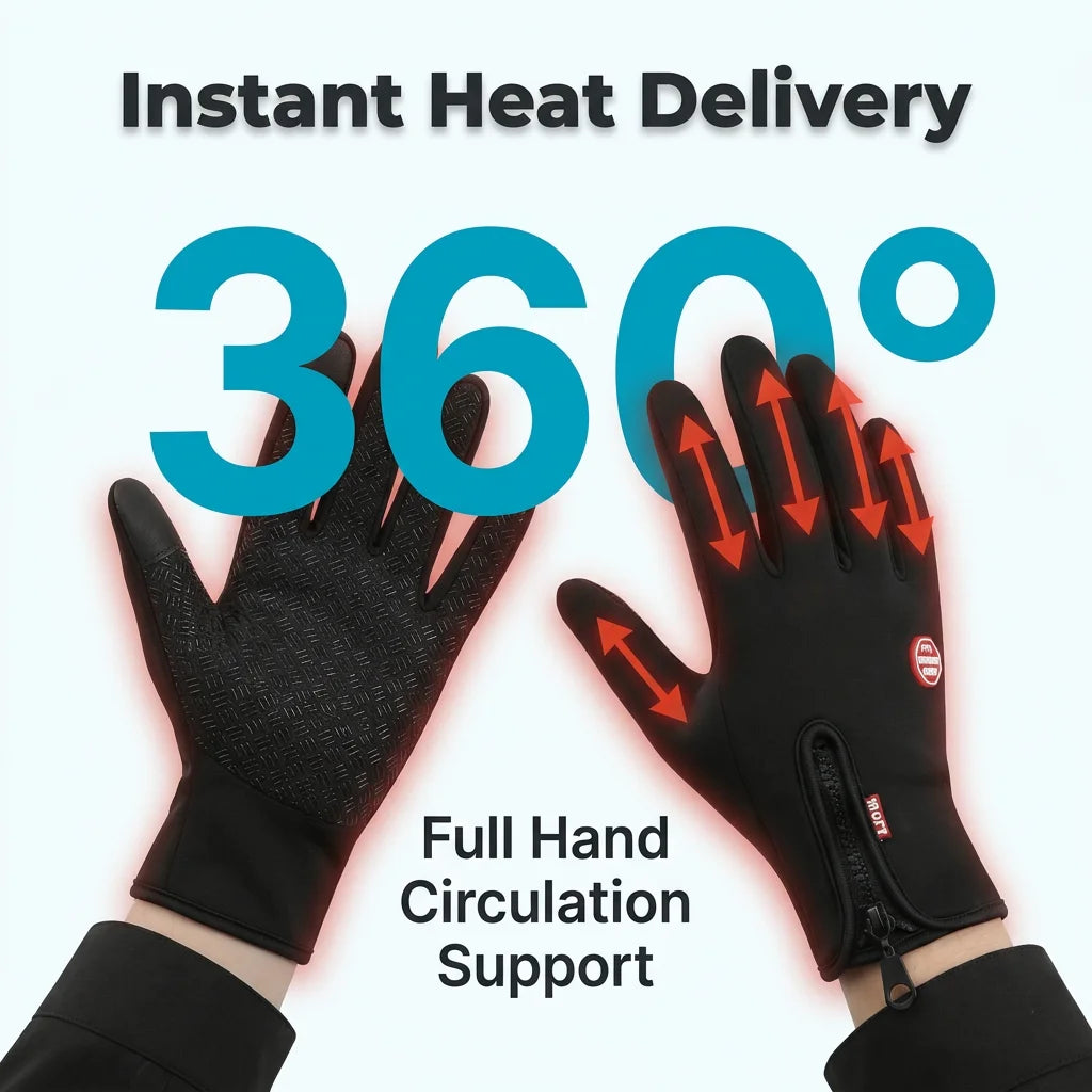 ThermoFlex™ - Thermal Waterproof Touchscreen Gloves