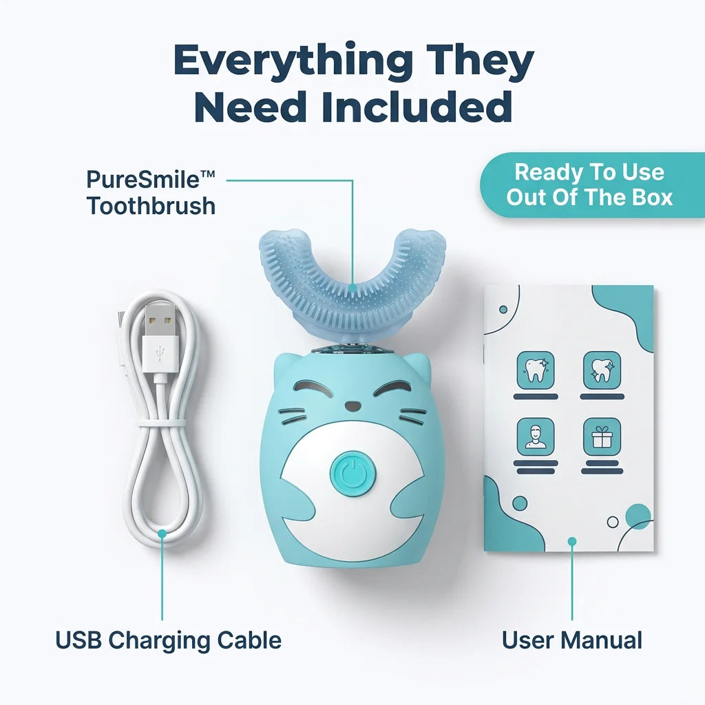 PureSmile™ - Playful Sonic Cleaning for Ages 3 and Up