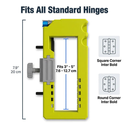 HingeGuide™ - Adjustable hinge routing template for perfect door installation