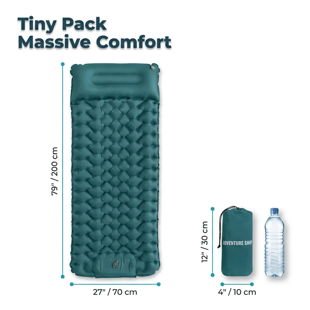 FlexBed™ - Ultralight and compact sleeping mat for every adventure