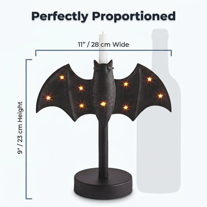 BatGlow™ - Hand-painted gothic tin candle holder