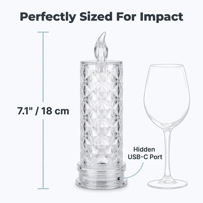 CrystalShine™ - Safe and Mess-Free Battery Operated Glitter Candle Lights