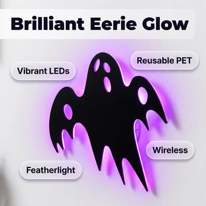 WallGlow™ - 8-Pack Halloween LED Silhouette Wall Lights