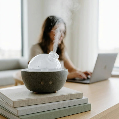 PureAroma™ - Elegant glass dome aromatherapy diffuser