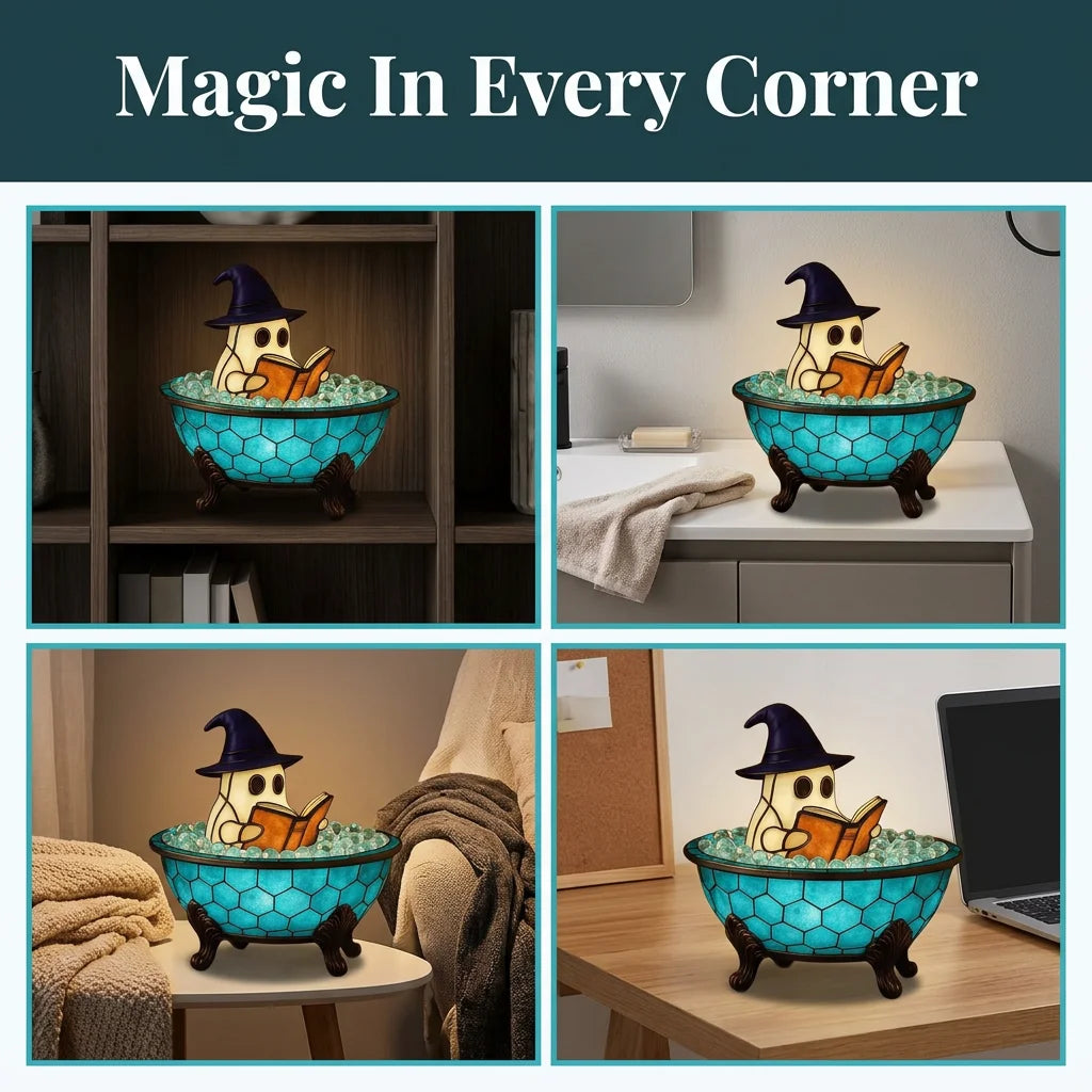 BubbleGlow™ - Spooky cute ghost nightlight for bedside ambiance