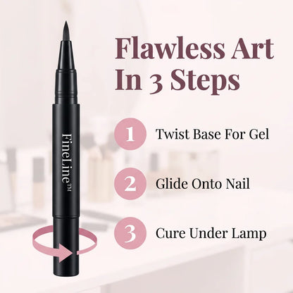 FineLine™ - Professional nail art gel pen for precise designs