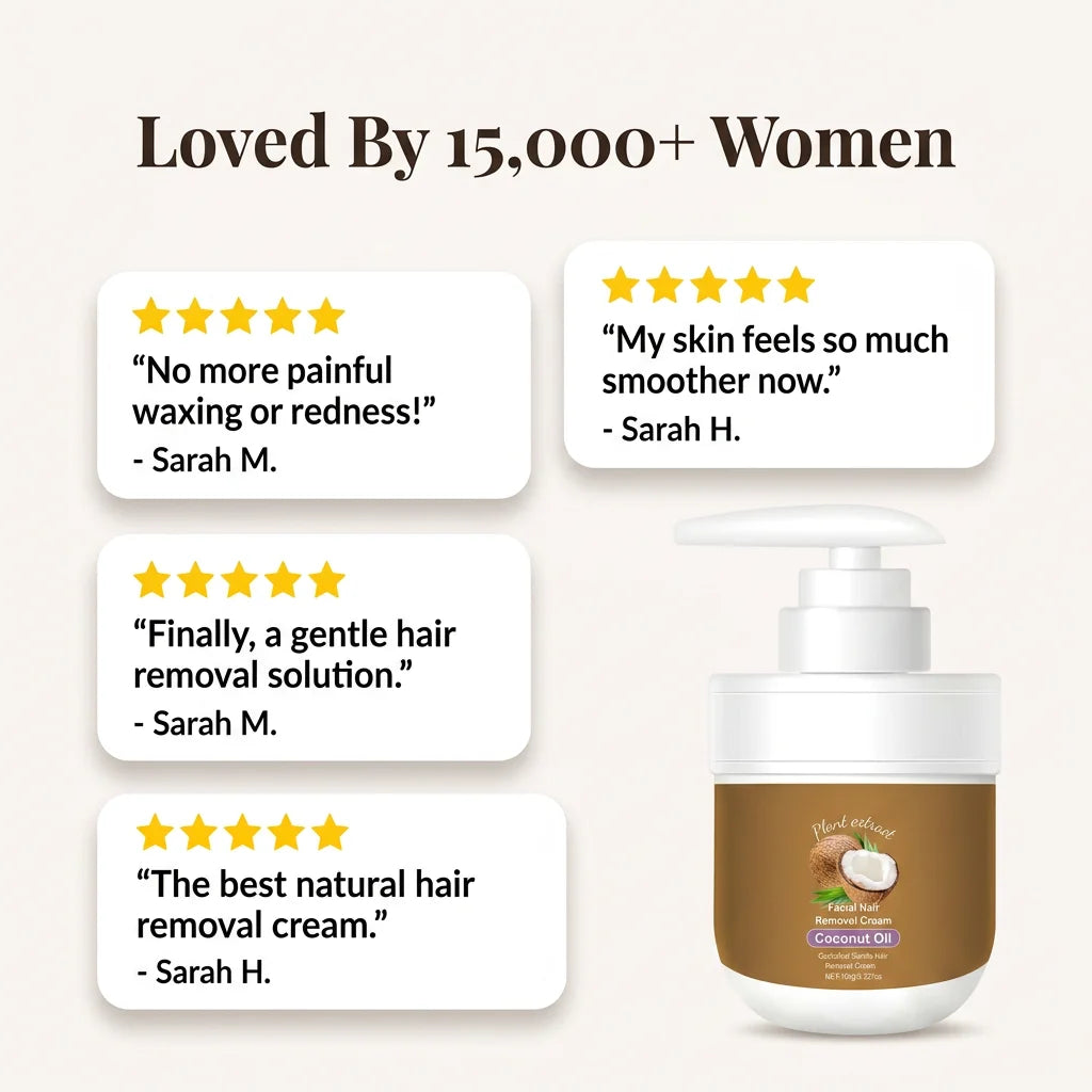 SilkySmooth™ - Plant-Based Facial Hair Remover