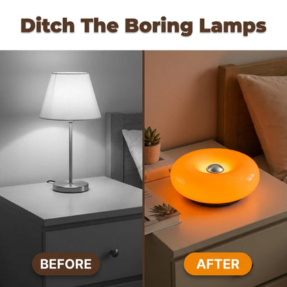 GlowRing™ - Sculptural donut table lamp with ambient glow