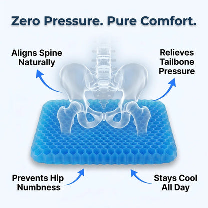 CoolGel™ - Medical-grade gel seat cushion for superior pressure relief
