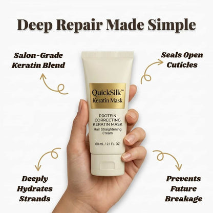 QuickSilk™ - Keratin Hair Mask for Instant Shine
