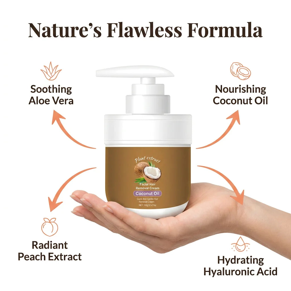 SilkySmooth™ - Plant-Based Facial Hair Remover