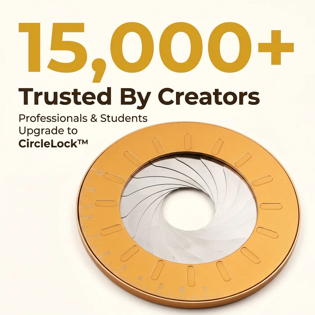 CircleLock™ - Bendable Compass and Round Ruler for Precise Circles
