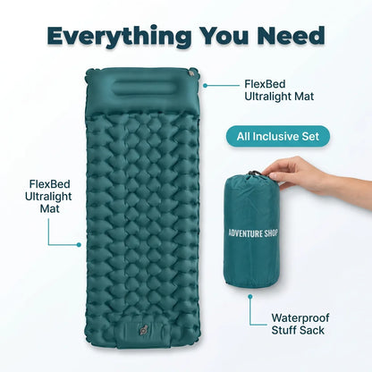 FlexBed™ - Ultralight and compact sleeping mat for every adventure