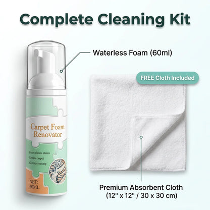 DryFoam™ - Waterless carpet stain remover for instant results