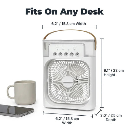 AquaBreeze™ - Compact desk air cooler with LED night light