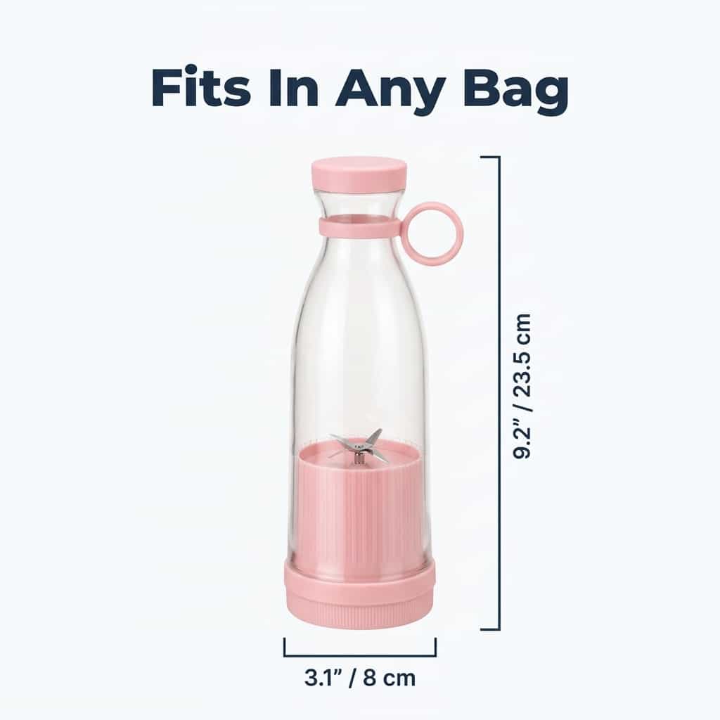 Portable Travel Blender - Blends Ice and Fruit Anywhere