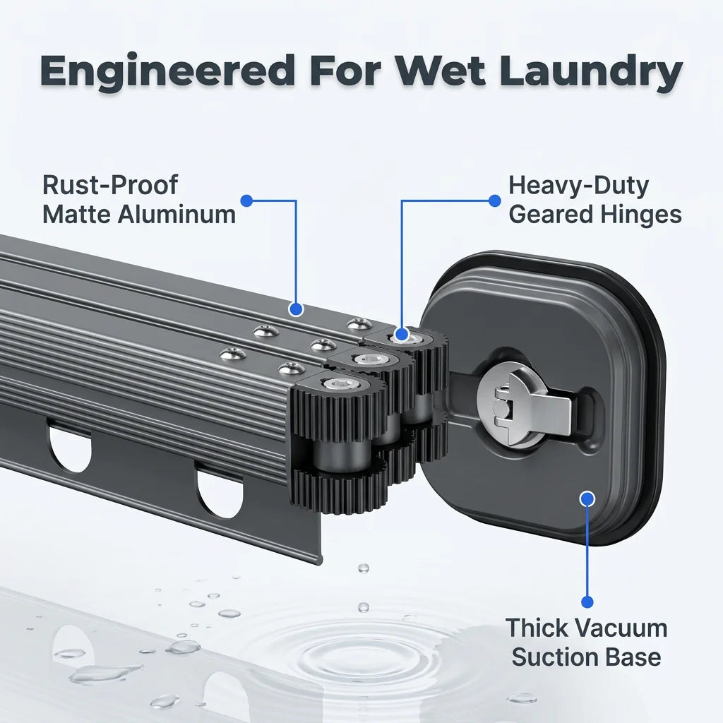EasyMount™ - Space-saving foldable wall drying rack