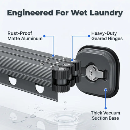 EasyMount™ - Space-saving foldable wall drying rack
