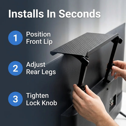 EasyRack™ - Adjustable TV and monitor shelf for extra storage