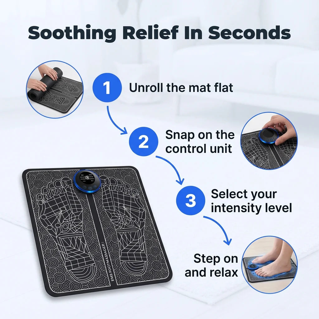 FootPulse™ - EMS Foot Massage Cushion for Targeted Relief