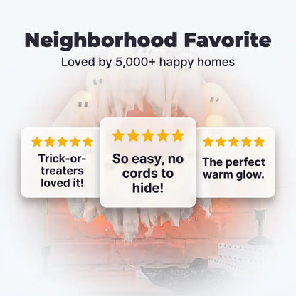 BooLight™ - Enchanting LED Halloween Ghost Wreath
