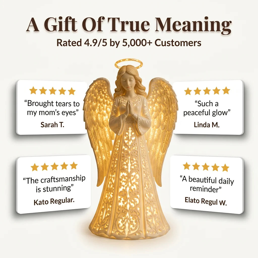 PeaceAngel™ - Elegant LED Christmas angel for a cozy home