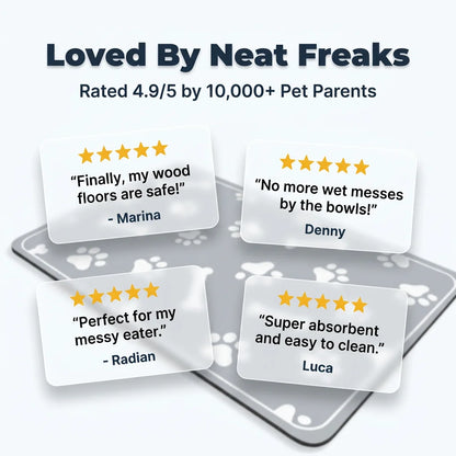NeatMat™ - Absorbent diatomaceous earth pet feeding mat