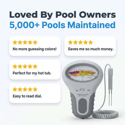 AquaTest™ - Digital pH and Chlorine Water Quality Tester