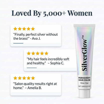 SilverGlow™ - Ammonia-Free 2-in-1 Silver Hair Formula