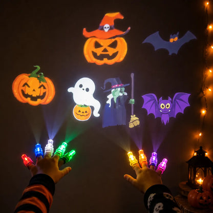 FingerGlow™ - 8 Vivid LED Neon Pattern Finger Lights for Parties