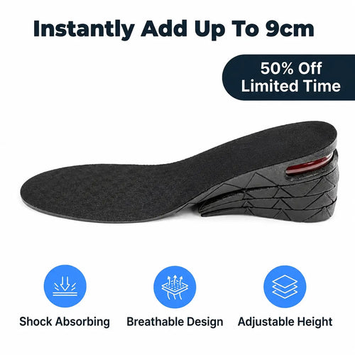 MaxLift™ - Adjustable height insoles for an instant boost