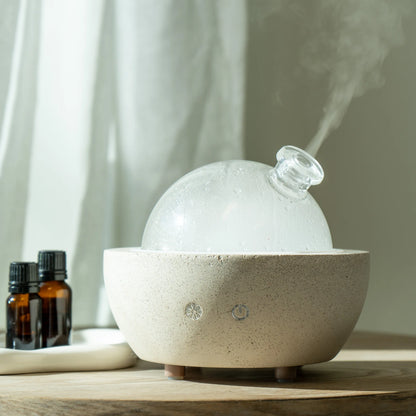 PureAroma™ - Elegant glass dome aromatherapy diffuser
