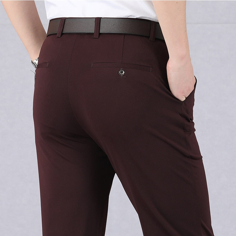 Slim Fit Stretch Pants - Professional style with a flexible fit