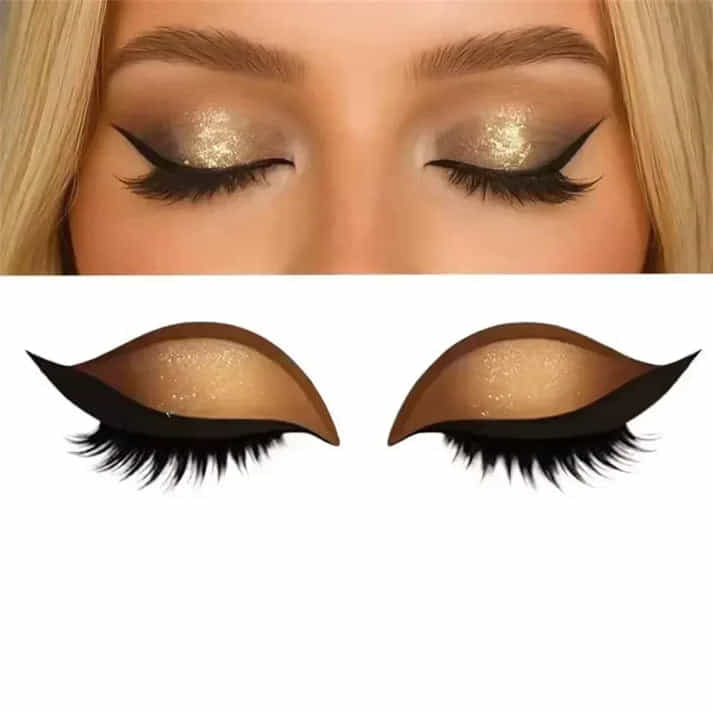 Adesivi per Eyeliner Riutilizzabili - Look Glam Istantaneo in Secondi