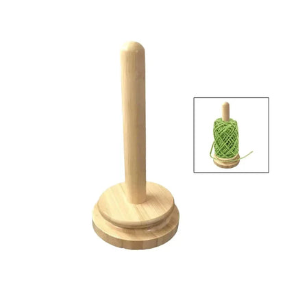 Wooden Yarn Holder Spinning Knitting Tools Crochet Yarn Holder Rotating Magnetic Thread Spool Wool Ball Winder Rotation Spinner