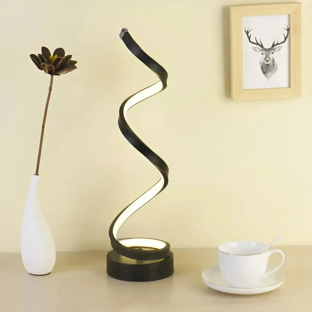 SpiralGlow™ - Sochařská LED lampa s nastavitelným jasem