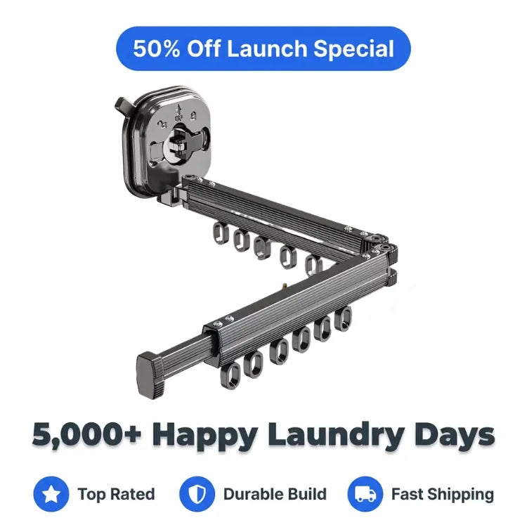 EasyMount™ - Space-saving foldable wall drying rack