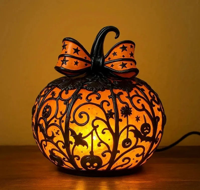 GlassGlow™ - Artisanal stained glass pumpkin for refined seasonal decor