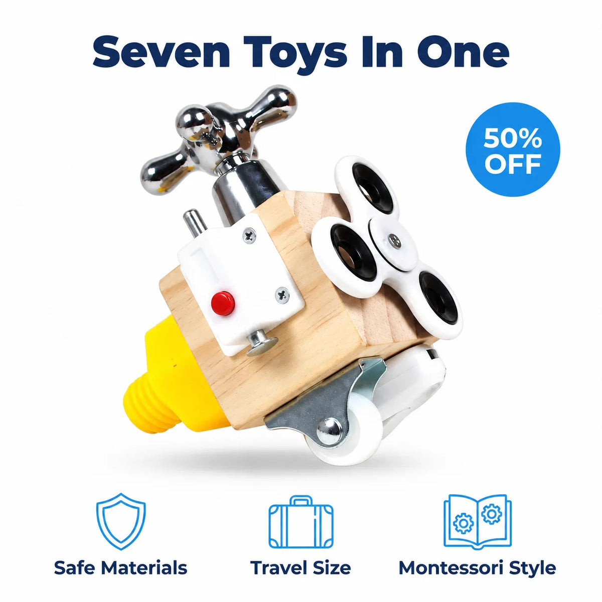 SmartCube™ - Screen-Free Developmental Activity Toy for Travel