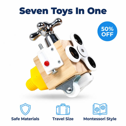 SmartCube™ - Screen-Free Developmental Activity Toy for Travel