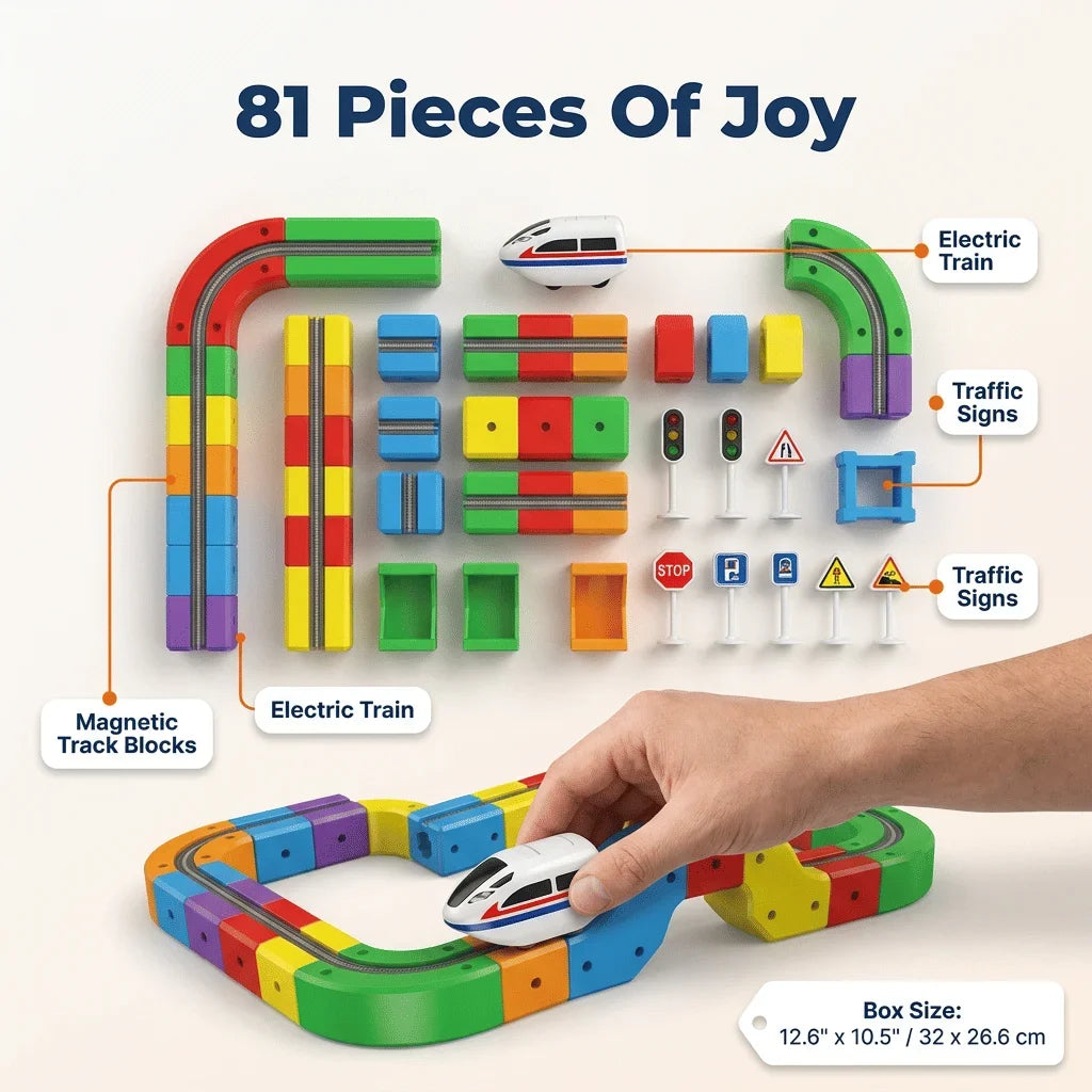 Electric Toy Train Set - Motor Skills Learning Toy