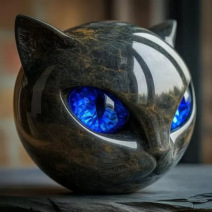MysticCat™ - Sophisticated marble effect sculpture