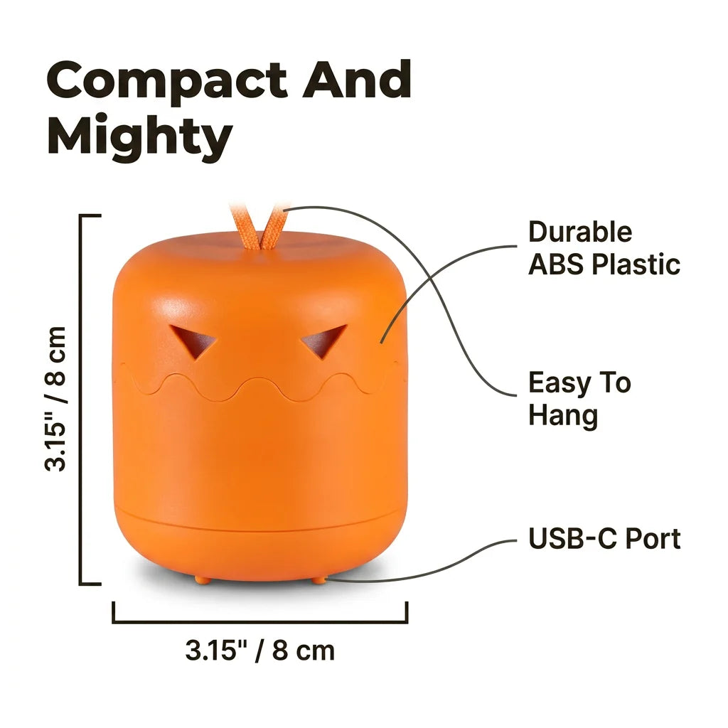 FlexLantern™ - Collapsible spooky jack-o-lantern for easy seasonal storage