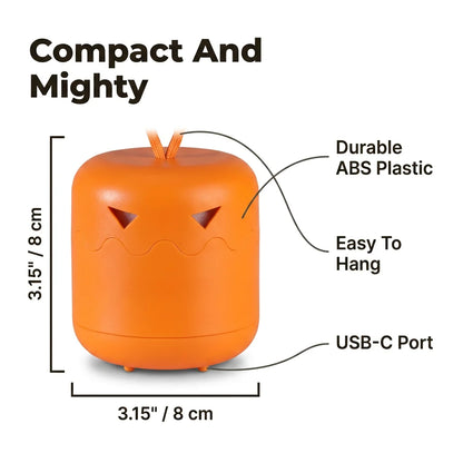 FlexLantern™ - Collapsible spooky jack-o-lantern for easy seasonal storage