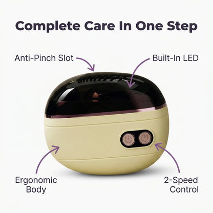 SmartTrim™ - 2-in-1 professional salon-quality nail clipper and polisher