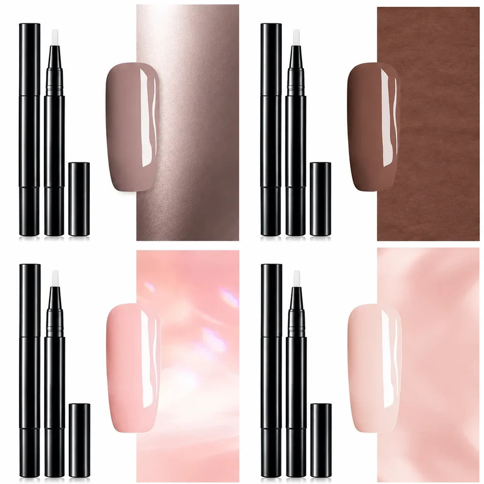 FineLine™ – Professionelles Gelstift-Set für Nailart, 4 Stifte
