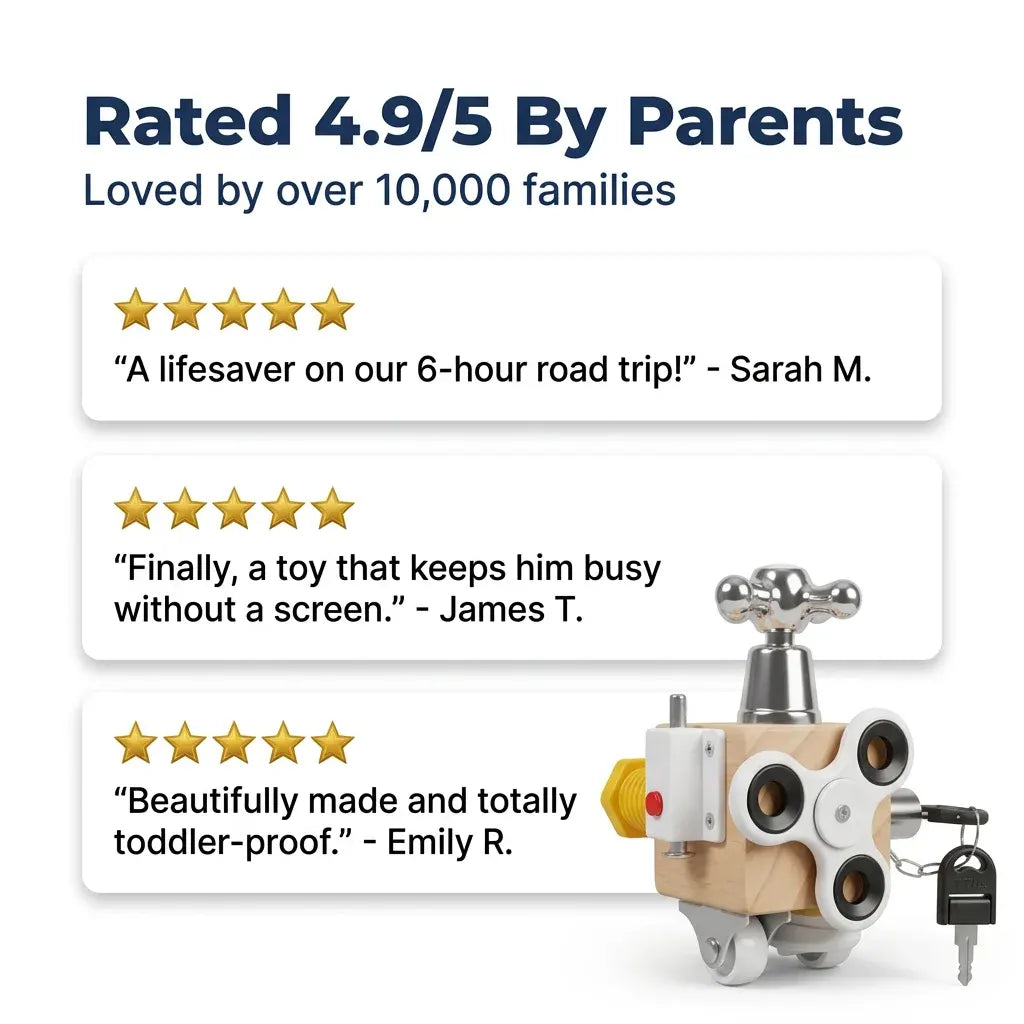 SmartCube™ - Screen-Free Developmental Activity Toy for Travel