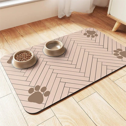 NeatMat™ - Absorbent diatomaceous earth pet feeding mat