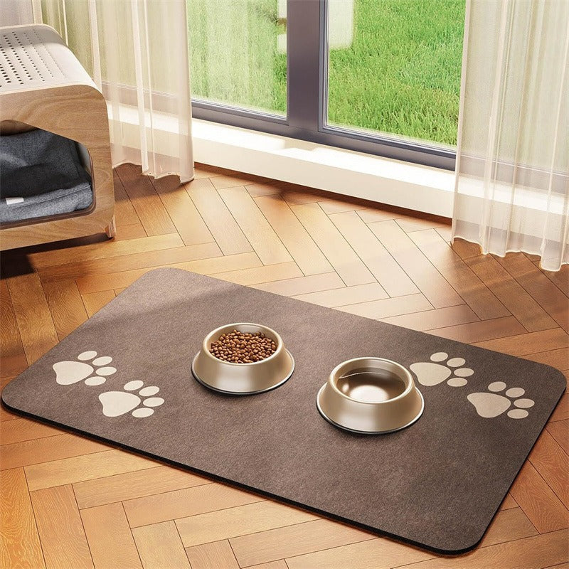 NeatMat™ - Absorbent diatomaceous earth pet feeding mat